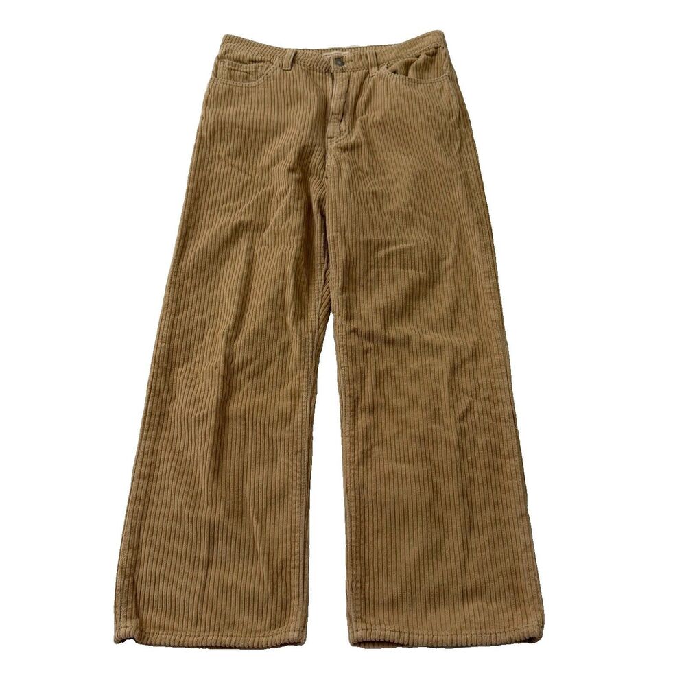 Levi's Premium Pants Womens 29 Tan Ribcage Straight Ankle Corduroy High-Rise